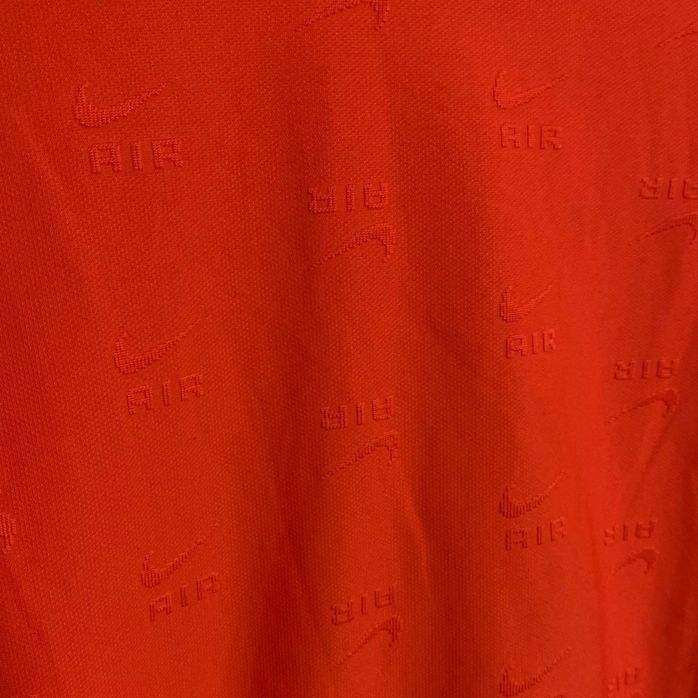 Nike Sportswear Air short sleeve crop t-shirt red orange, Women's size XL - Picture 6 of 10